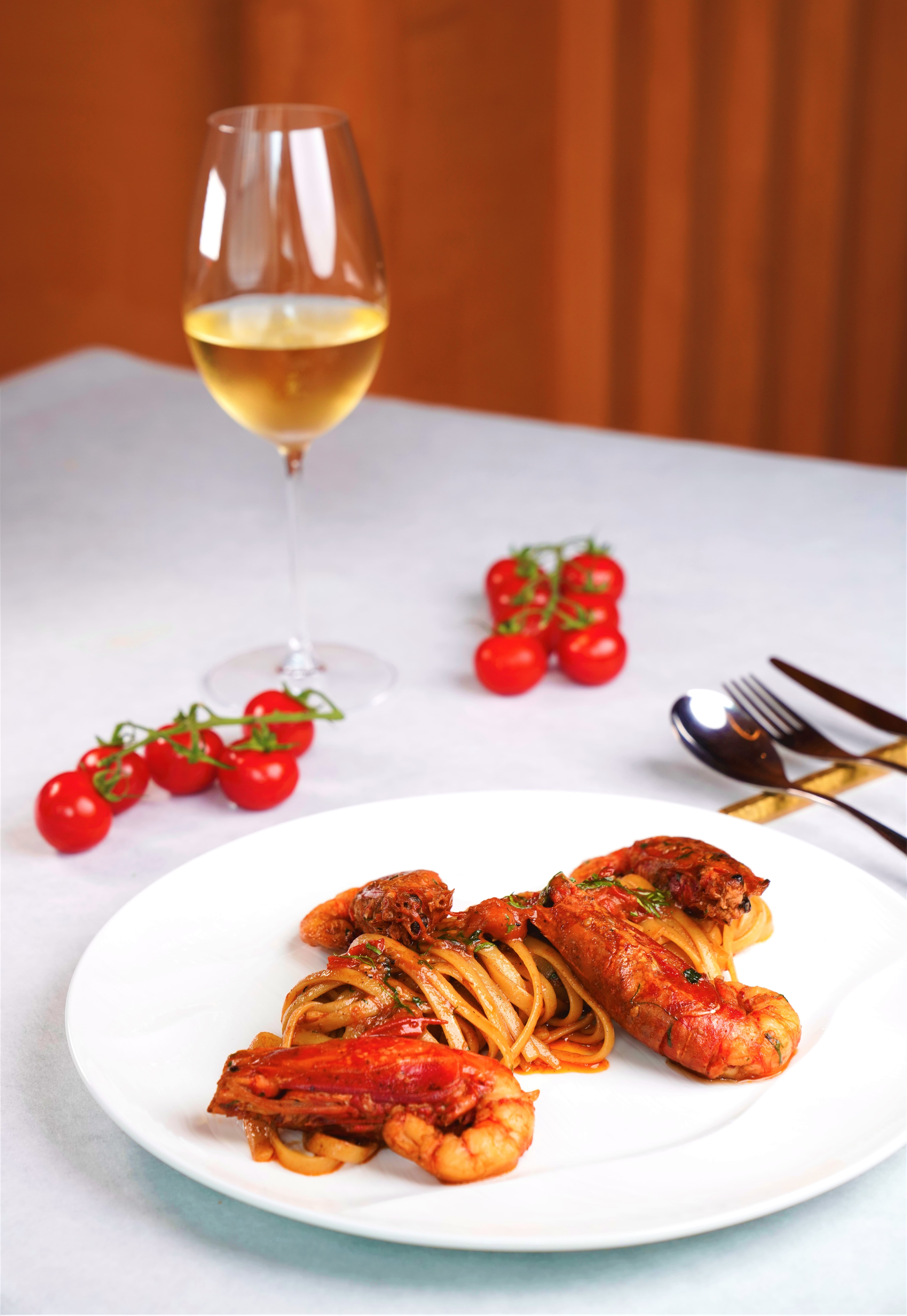 Italian Red Prawn Linguine