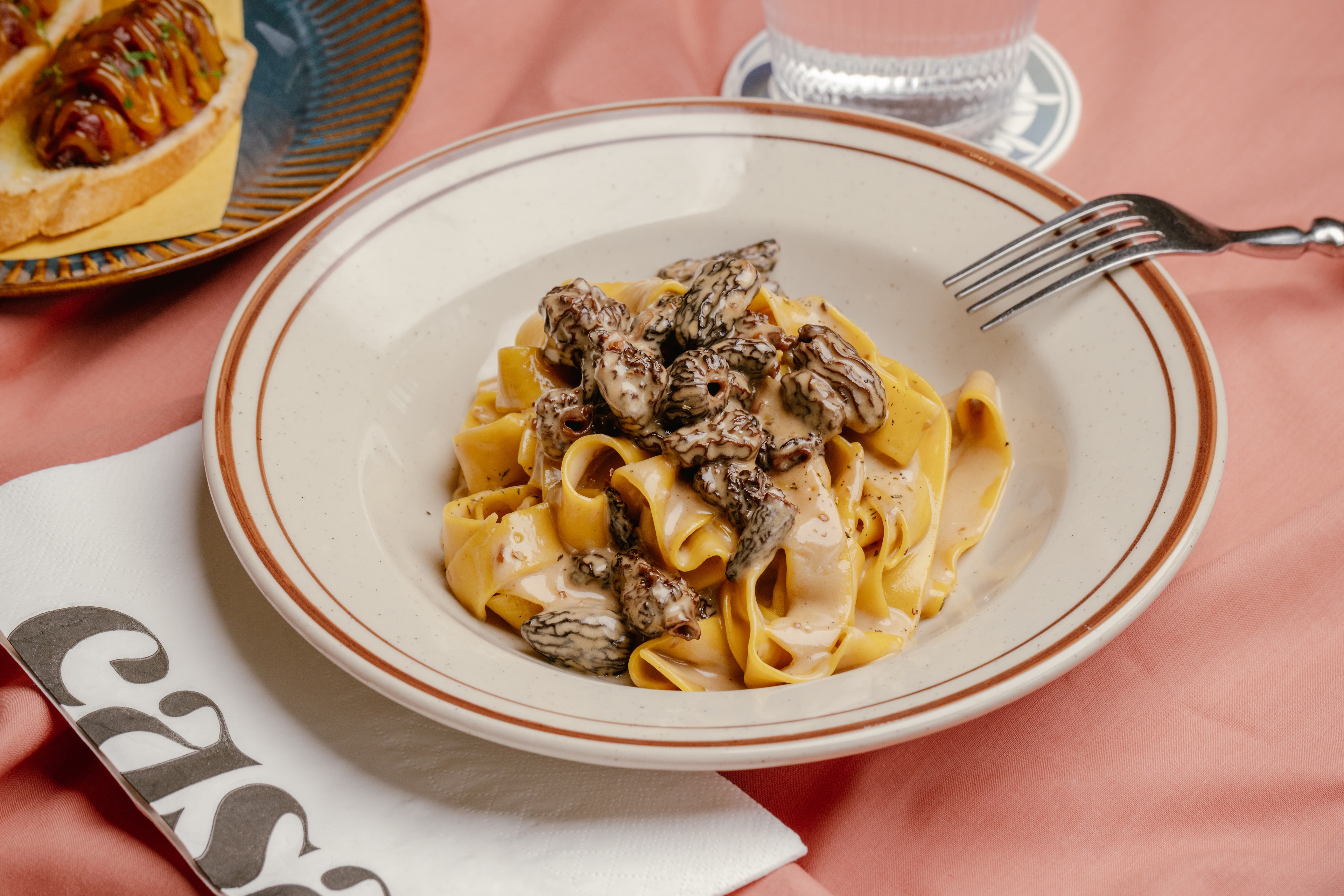 Cream of Morels Pappardelle