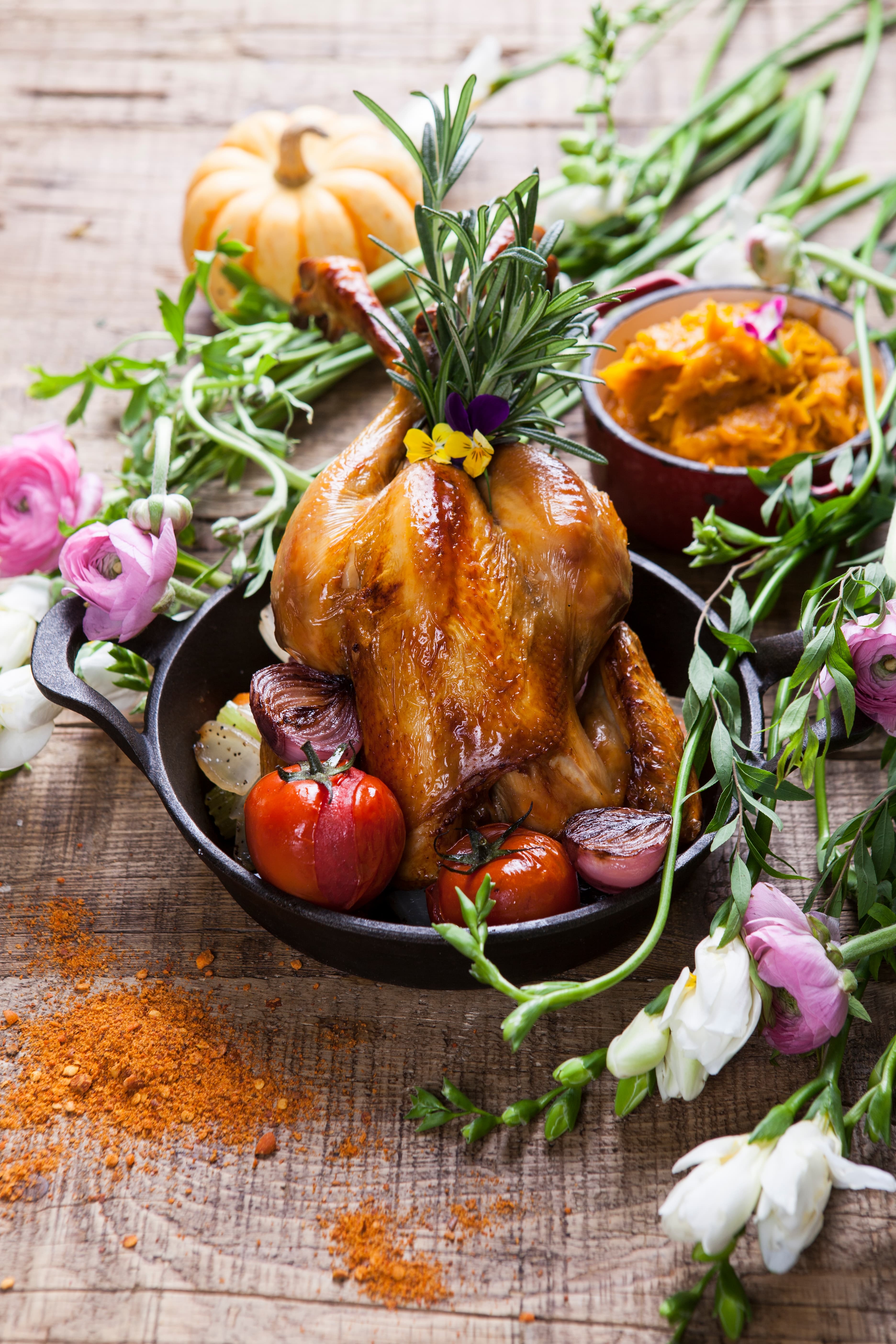 Roasted Sanhuang Chicken with Herbs