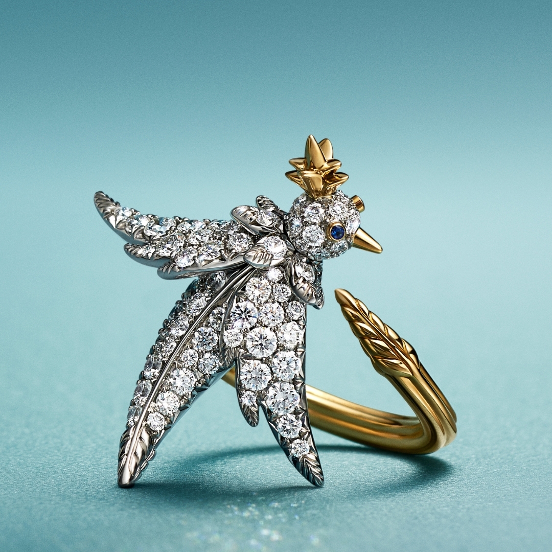 Bird on a Rock by Tiffany