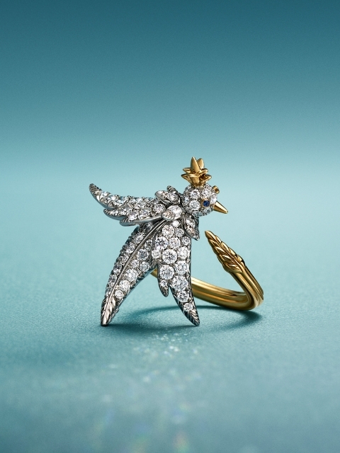 Bird on a Rock by Tiffany