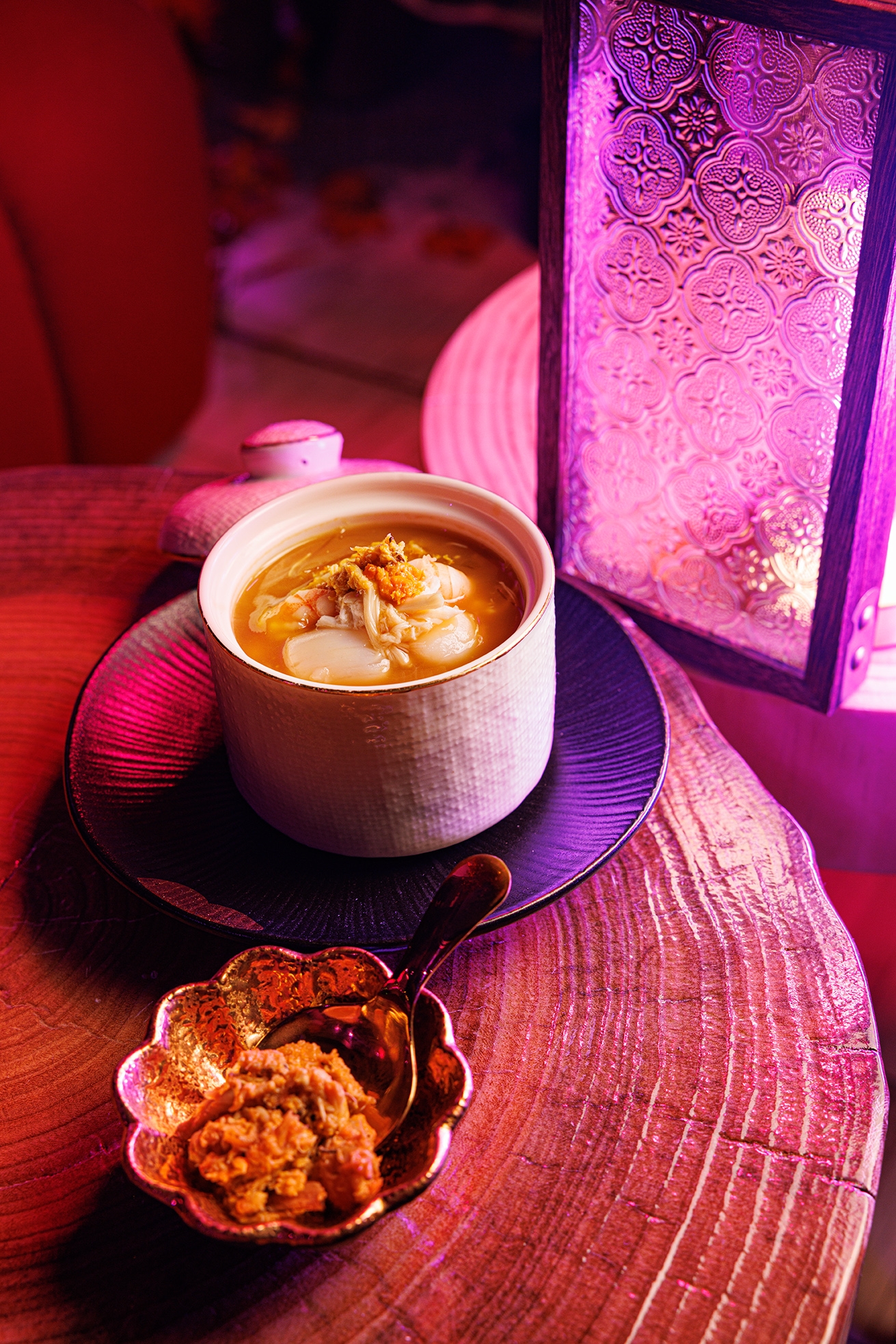 「稻埕飯店」金杯蟹粉海鮮羹