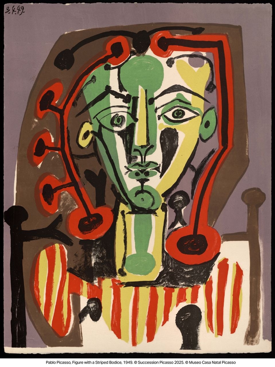 Figure with a Striped Bodice《身穿條紋緊身胸衣的人物》