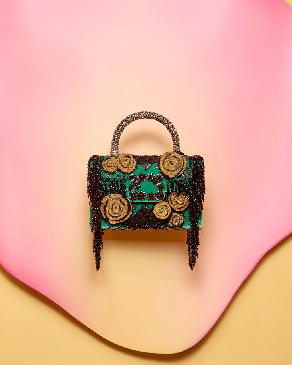 Roger Vivier 手袋 Lesage 刺繡 高級訂製
