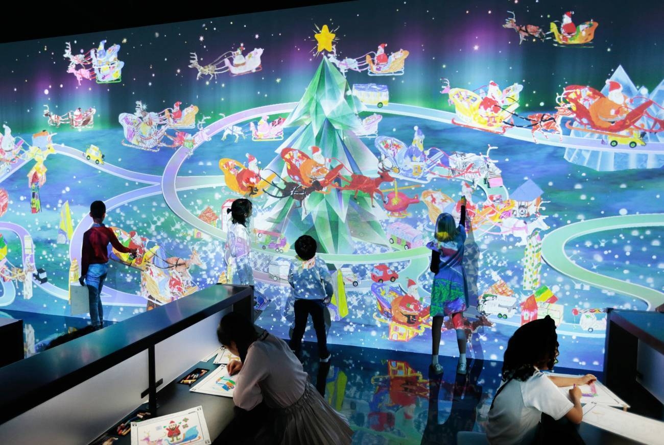 teamLab Future Park_Sketch Christmas