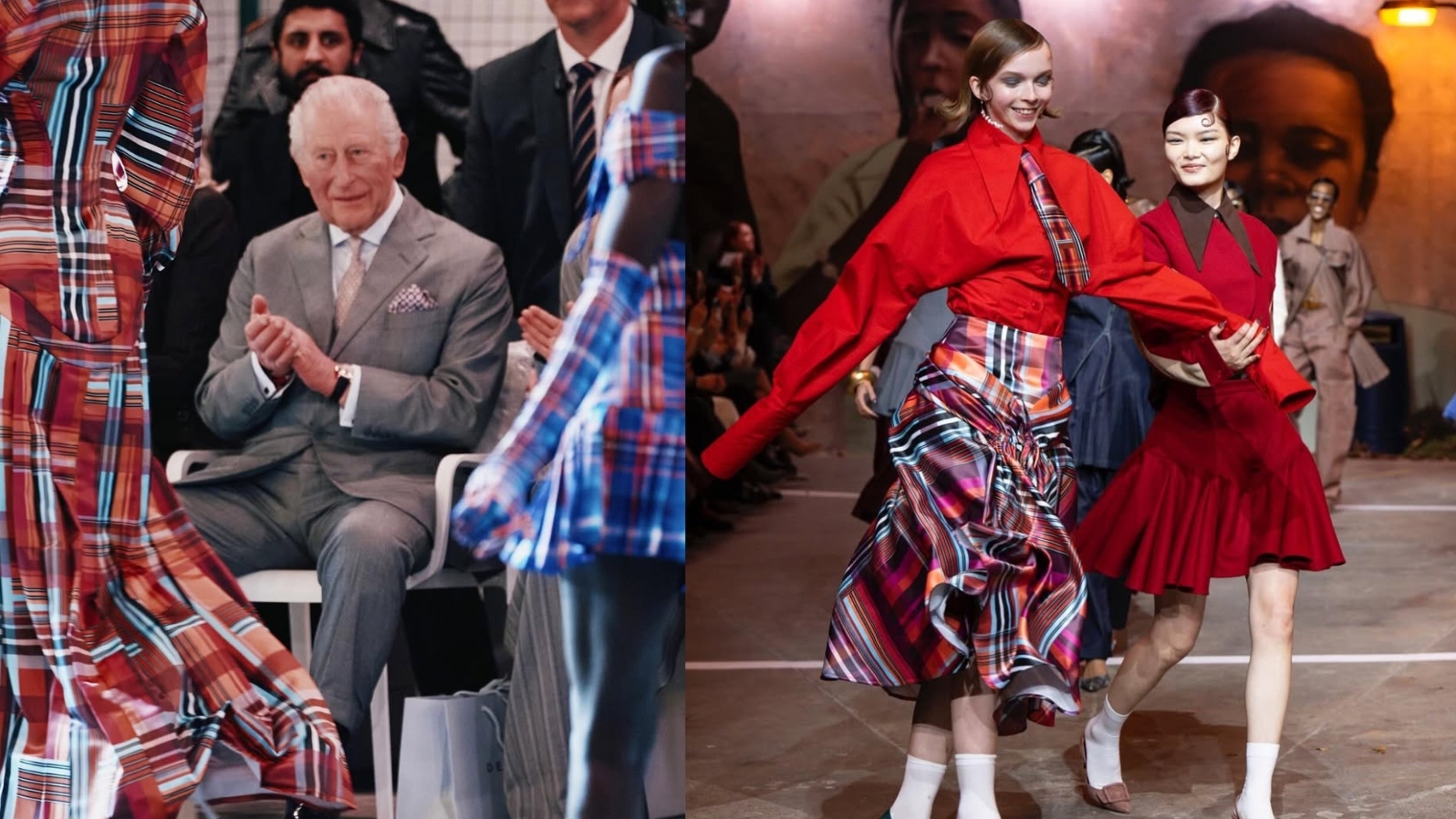 英王查理斯三世驚喜現身Tolu Coker時裝騷