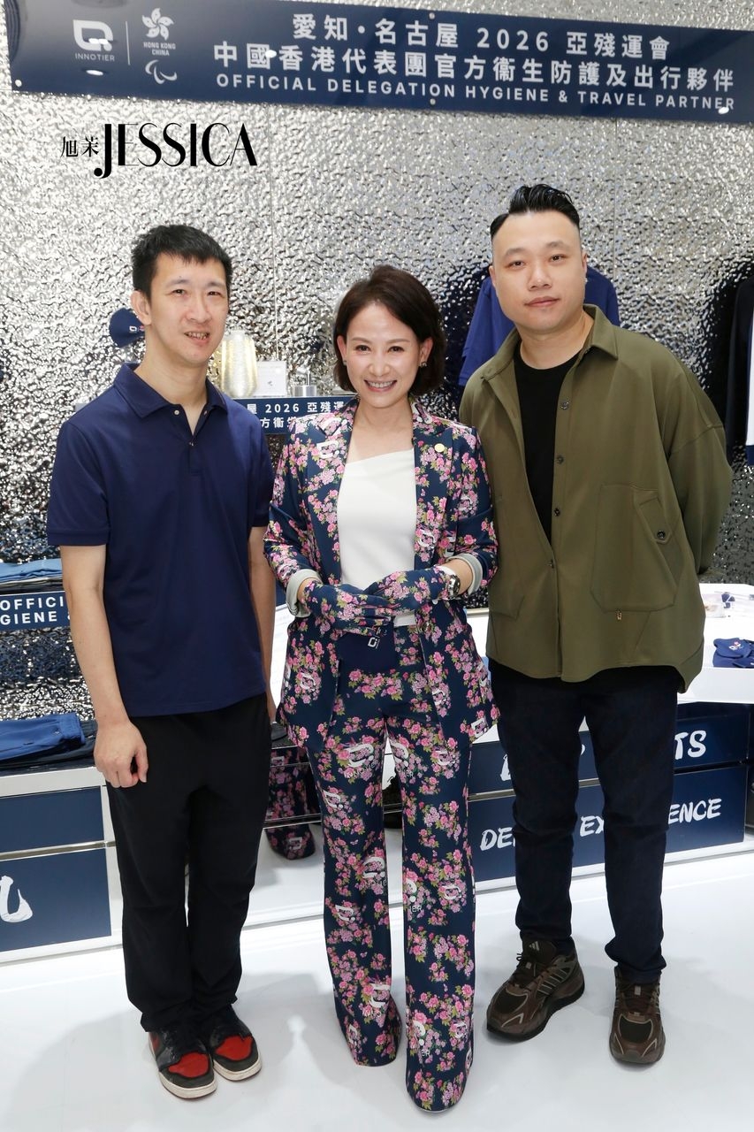 殘奧名將蘇樺偉及陳浩源現身籌款企劃啟動禮,以表支持。
