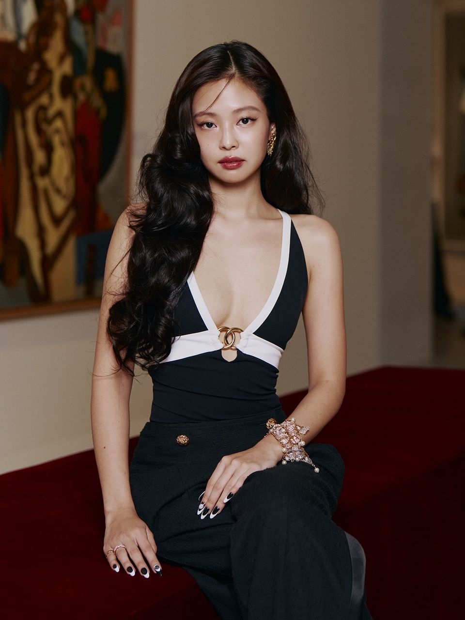 Jennie CHANEL首爾高級手工坊時裝騷