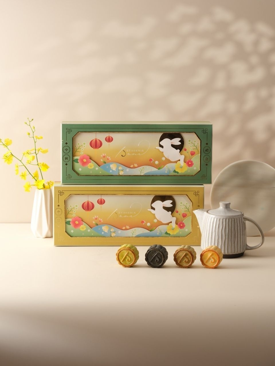 Pâtisserie Jane 呈獻中秋「醇香疊韻・巧織月色」曲奇皮月餅系列